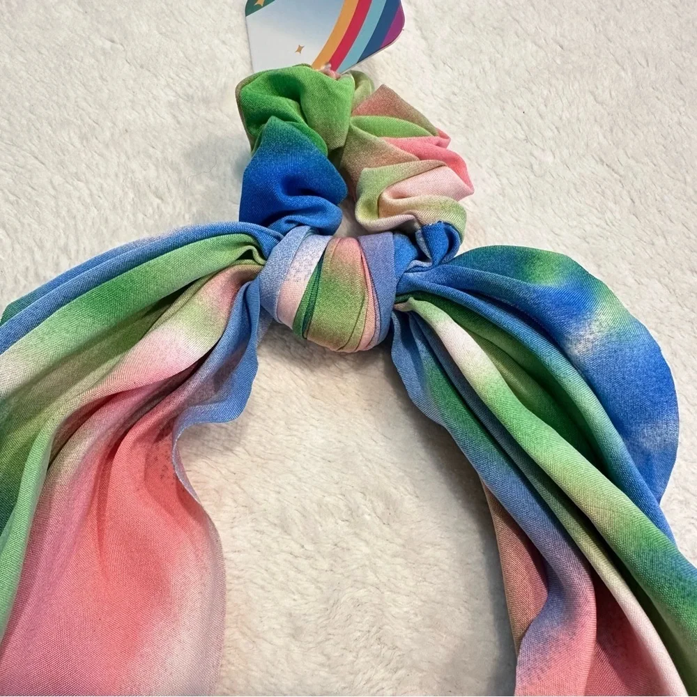 NWT Pixie Scrunchie Tropical Sunrise Tie Dye Hair Tie